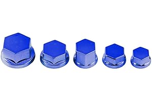 ‎ARAMOX Aramox 30 Stücke Motorrad Schraubverschluss, Schraubenkappen Motorrad, Motorrad Schraube Mutter Abdeckkappe Motorrad Schraube Mutter Bolzen Kappe Abdeckung Dekoration(Blau)