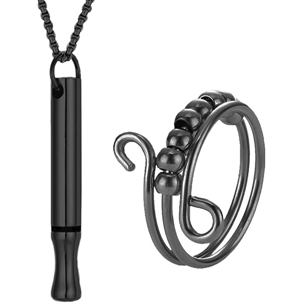 Collana Antifumo Sasilla - Aiuto Naturale Per Smettere Di Fumare Con 2 Anelli Anti-ansia - Foto 2