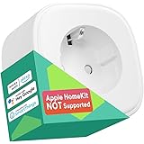 Meross Presa Intelligente WiFi, Smart Plug Spina(Type F) 16A, 3840W, Funzione Timer, Compatibile con Amazon Alexa, Google Hom