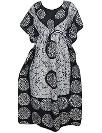 Indiatrendzs Free Size Cotton Kaftan Night Wear India Dress For Women (Chest : 56)
