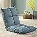 Produktbild QWhing Sitzkissen Bay Window Chair Lazy Couch Tatami Faltbarer einzelner Kleiner Schlafsofa-Computer-Stuhl, Blau Stuhl Pad (Farbe : Blau)