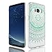 Produktbild Ontseev Samsung Galaxy S8 Hülle, [Grün Mandala Muster Design] Stoßfest TPU + PC Hybrid Schutzhülle Durchsichtig Anti-Kratzer Handyhülle Slim Crystal Backcover Case für Samsung Galaxy S8 SM-G950F