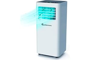Adamson A9000 | 3-in-1 mobile Klimaanlage + NEU 2024 + mit integrierter Entfeuchtungsfunktion, Ventilator und Kühlmodus + Fernbedienung + 9000 BTU tragbare Klimaanlage mobil + 5 JAHRE SCHUTZ