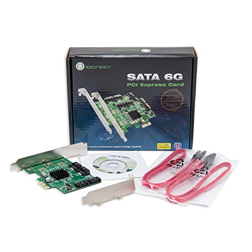 Syba  SI-PEX40064  4 Port SATA III PCI-e 2 0 x1 Tarjeta  Verde
