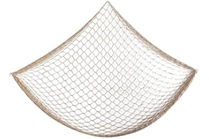 LICHENGTAI Rete da Pesca Decorativa, Rete da Pesca Decorazione da Parete Rete da Pesca a Tema da Spiaggia Appeso a Parete per la Parete della Festa Decorazione Domestica di Nozze, 200x150cm, Bianco