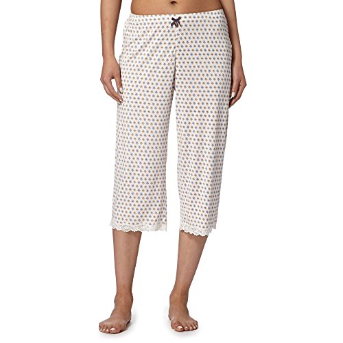 J By Jasper Conran Womens Designer Cream Floral Cropped Pyjama Bottoms 12