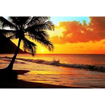 Fototapete "Pacific Sunset", Motivtapete, Bildtapete, Sonnenuntergang