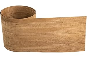 FPTXR Placage en teck naturel de 0,5 mm, taille de 2,5 x 0,14 m, parfait pour la décoration de murs, d'armoires et de portes, également idéal pour la rénovation de meubles et d'intérieur de voiture