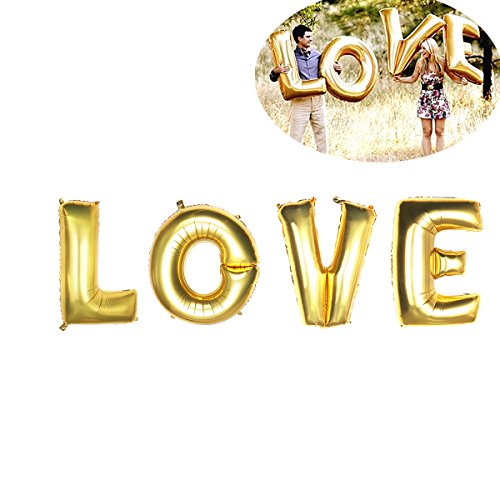 TOYMYTOY 40-Zoll LOVE Folienballon für Hochzeit Party Valentinstag