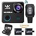 Produktbild maxesla Action Kamera 4 K Wifi Wasserdichte Sport-Kamera 16 MP Ultra HD 170 ° Weitwinkel-len Unterwasser Cam mit 2 Akkus/2,4G Fernbedienung/Free Reisetasche/20 Zubehör Kits