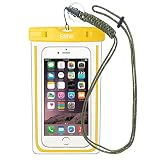 EOTW Funda Impermeable IPX8 Universal para deportes acuaticos para Iphone 6/6S +, Samsung S6/Edge/S5/S4 hasta 6 pulgadas.