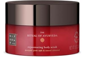 ‎RITUALS RITUALS Körperpeeling Das Ritual des Ayurveda | Körperpeeling mit rosa Salz aus Punjab und Mandelöl | 94 % Inhaltsstoffe natürlichen Ursprungs | 300 g