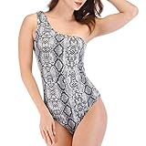 Moserian Damen Bikini Sleeveless Snake Print Swimmerar Damen Retro Beachwear Bikini
