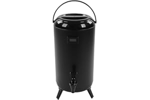 EJOYOUS Beverage Dispenser with Tap, 12 Liter Flask, Stainless Steel, Coffee Pot Thermal Container for Tea or Mulled Wine