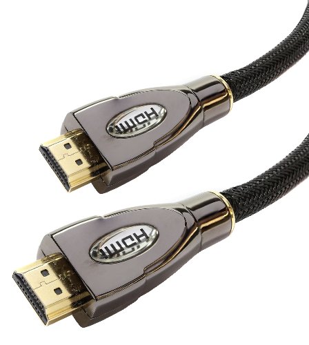 Laptone’s Platinum 3D High Speed HDMI-Kabel HDMI Kabel mit 24K vergoldeten Anschlüssen 4-fache Abschirmung – HDMI 1.4 – 24k vergoldete Anschlüsse – Full HD – 1080p – 1M / 2M / 3M / 5M / 7M / 10M Meter Kabellänge für 3D TV, Xbox 360, Play Station 3 (PS3), Plasma, DVD, Blu-ray, HDTV, LCD, LED TV (1M High Speed HDMI-Kabel) - 2