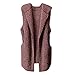 Produktbild Geili Damen Winterweste Wolle Weste Mit Kapuze Frauen Warme Ärmellos Jacken Wintermantel Einfarbige Fleece Weste Outwear