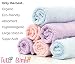 TUTTI BIMBI Luxury SOFT Baby Washcloths - Mum Approved 6 pack 10"x10" Larger Organic Bamboo Mini Towels - Premium Reusable Wipes for Sensitive Skin - Perfect Gift (pink orange purple)