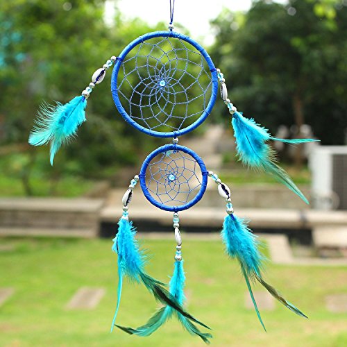 SOLEDI Dreamcatcher Traumfänger Glücksbringer Blau - 2