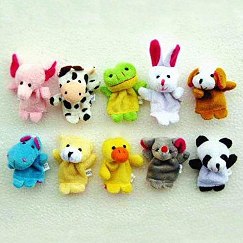 Denshine 10 Stück Fingerpuppen Fingertiere Handkasperletheater Puppets … - 4