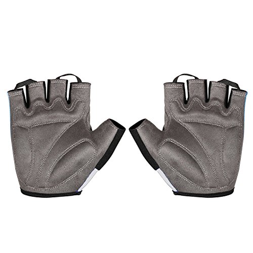 Fahrradhandschuhe,HiCool Fahrradhandschuhe Fitness- und Trainingshandschuhe Fitness handschuhe Radsporthandschuhe Half Finger Outdoor Sports für Damen Herren - 4