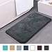 Produktbild mayshine® Badematte Badvorleger non-slip weiche maschinenwaschbar Größe wählbar-50x80 cm Dunkelgrau