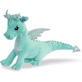 Aurora, 30836, Sparkle Tales, Dahlia Le Dragon, 30 cm, Peluche, Rose
