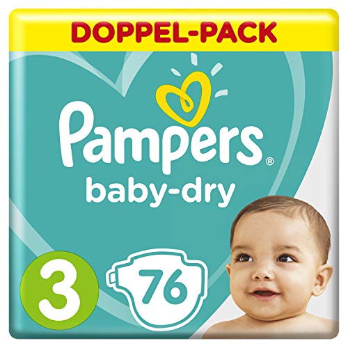 Preisvergleich Produktbild Pampers Baby-Dry Windeln, Gr. 3, Für Atmungsaktive Trockenheit, 76 Stück