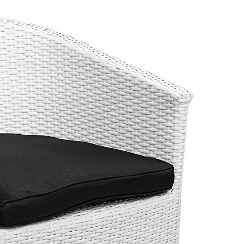 BUTLERS IN AND OUT Stuhl mit Kissen – Rattan-Sessel – Garten-Stuhl – Kunststoff – wasserabweisend – 57 x 65,5 x 80 cm - 8