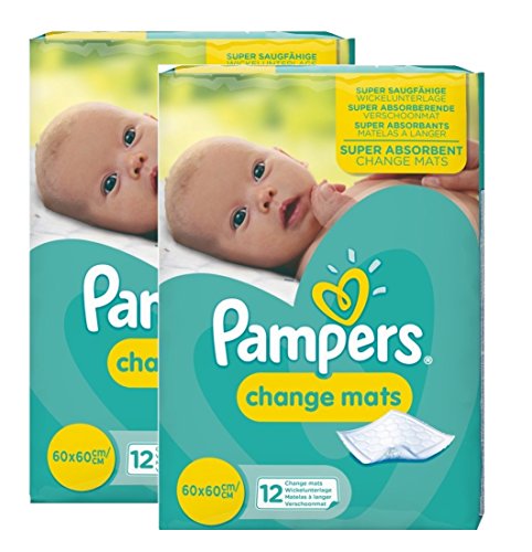 24 Pampers Change mats Baby Mats (12x2).