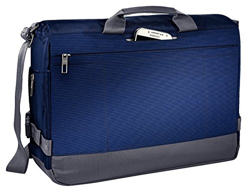 Leitz  Leichte Business Messenger-Tasche f  r 15 6 Zoll Laptop  Smart Traveller  Polyester Metall Leder  Complete  Titan Blau  60190069