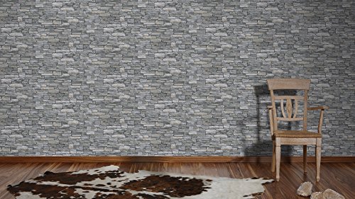 A.S. Création Tapete Dekora Natur, Mustertapete Free Style, braun, grau, schwarz, 958711 - 4