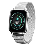 ATpart Fitness Trackers, Fitness Armband Farbbildschirm Smart Armband Echtzeit Herzfrequenz Blutdruck Schlafüberwachung IP67 Wasserdichtes Laufsport Fitness Tracker Smartwatch