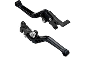 MOCNT 1 Paio Leve Frizione Freno Moto 22mm Motociclo Leva Maniglia Pompa Freno regolabile CNC Alluminio Maniglia Leva del Freno Tamburo Leva del Freno Disco Scooter Nero