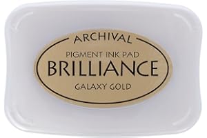 Tsukineko BR000091 Brilliance Galaxy Pad, Gold Ink