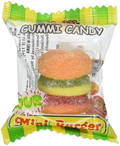 Preisvergleich Produktbild Sour Gummy Burger - Mini Gummi Hamburger 60 pieces