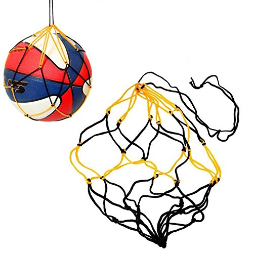 Preisvergleich Produktbild Dylandy Basketballnetz für 1 Ball, Volleyball, Basketball, Fußball, Netztasche, Nylon, Netztasche, 5 Stück