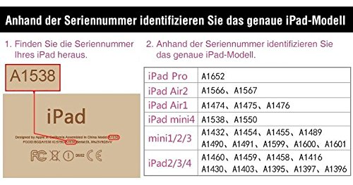 SAVFY Apple iPad Pro 12.9 Hülle Ultra-Slim Premium Kunstleder mit Standfunktion und Automatischem Schlaf Aufwachen Funktion, Gold - 7
