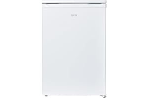 Igenix IG255W Food Fridge with 2 Adjustable Glass Shelves, 1 Salad Drawer with Top Shelf, Reversible Door, 136 Litre Capacity, 55 cm Wide, White [Energy Class A+]