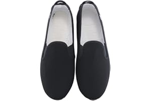 escoolers Zapatilla Kung-Fu de Lona y Cierre con Elásticos - Ligera y Cómoda con Suela de Caucho Flexible - Made in Spain.