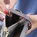 Produktbild Baoblaze Geldbörse Leder Damen Brieftasche Klein Portemonnaie Portmonee Wallet Vintage aus PU Leder - grau