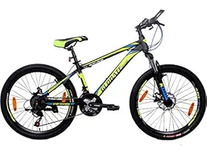 KROSS Nspire 24T Black 21 Speed Hardtail Bicycle with Double Disc Brakes & Front Suspensions (Age 9 to 13 Years)