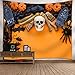 Produktbild VEMOW kommende Halloween Mond Kürbis Tapisserie Zimmer Tagesdecke Wand Kunst hängenden Home Decor Grand 130cm x 150cm/51.18" x 59.06"(Mehrfarbig, 130cm x 150cm/51.18" x 59.06" )