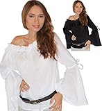 Blusa medieval blanca - camisa de tabernera