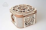 Modellgröße: 14 X 14 X 9CM UGEARS UGE 412059 puzle 3D - Puzles 3D (354 Pieza(s), Treasure Box, 14 año(s), 240 - 480 min, Madera contrachapada, 142 mm)