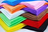 lamina fieltro 10 Felt Fabric Sheets, Various Colours, A4 size