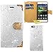 Produktbild Huawei G Play Mini / Honor 4C Handy Tasche, FoneExpert® Bling Luxus Diamant Hülle Wallet Case Cover Hüllen Etui Ledertasche Premium Lederhülle Schutzhülle für Huawei G Play Mini / Honor 4C (Weiß)