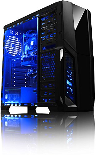 VIBOX Pyro GL750T-36 Gaming PC – 4,5GHz Intel i7 Quad Core CPU, GTX 1050 Ti GPU, Super, Desktop Gamer Computer mit Spielgutschein, Windows 10, Blau Innenbeleuchtung, lebenslange Garantie* (4,2GHz (4,5GHz Turbo) Superschneller Intel i7 7700K Kabylake Quad 4-Core Prozessor CPU, Nvidia GeForce GTX 1050 Ti 4GB Grafikkarte GPU, 32GB DDR4 2133MHz RAM, superschnelle 480GB SSD, 2TB (2000GB) SATA III 7200rpm Festplatte, 85+ Netzteil, CIT Storm Blau Gaming Geh§use, Intel B250 LGA1151 Mainboard) - 2