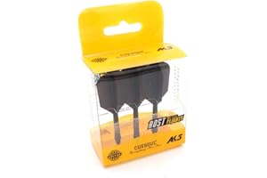 CUESOUL Rost Eje de dardo Integrado y Plumas Medianas, Forma Delgada, Juego de 3