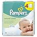 Pampers Natural Clean Baby Wipes - Pack of 4 (256 wipes)