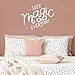 Produktbild Wandaufkleber aus Vinyl, Motiv Seek Magic Everyday - 53 x 69 cm - modern, positiv, inspirierend, trendig, für Zuhause, Schlafzimmer, Wohnzimmer, Büro, Wohnung, Haushalt Modern 21" x 27" weiß